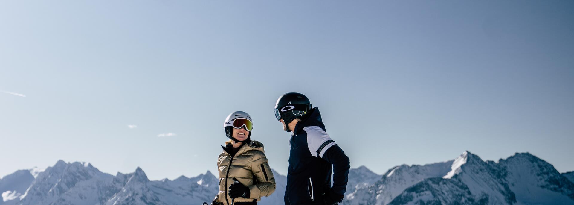 couple on skiing holiday in Tyrol