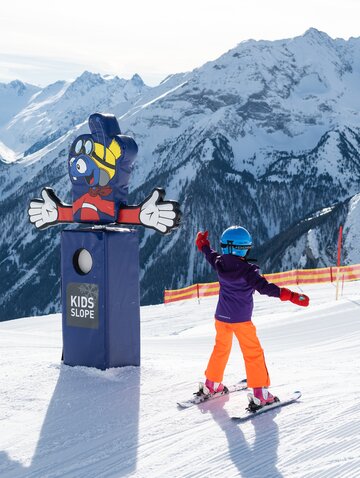 childrens ski slope in the Zillertal